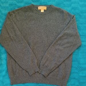 Charcoal Grey Cashmere Sweater, Size L